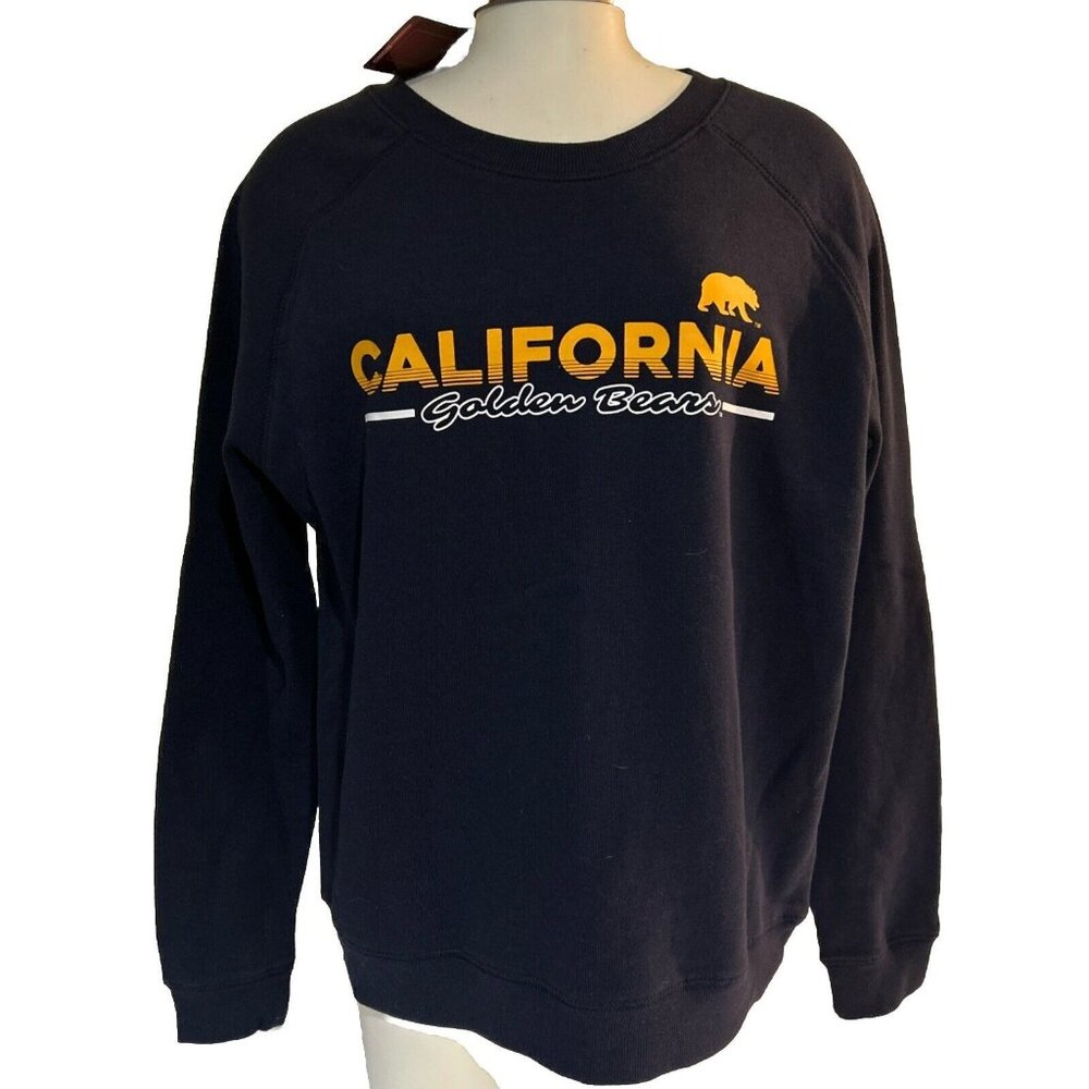 NEW Cal California Golden Bears Navy Colosseum Crew Neck Sweatshirt Women's M
